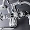 Kingston Brass KS246C Wall Mount Clawfoot Tub Faucet with Hand Shower, Polished Chrome KS246C - alternate 3